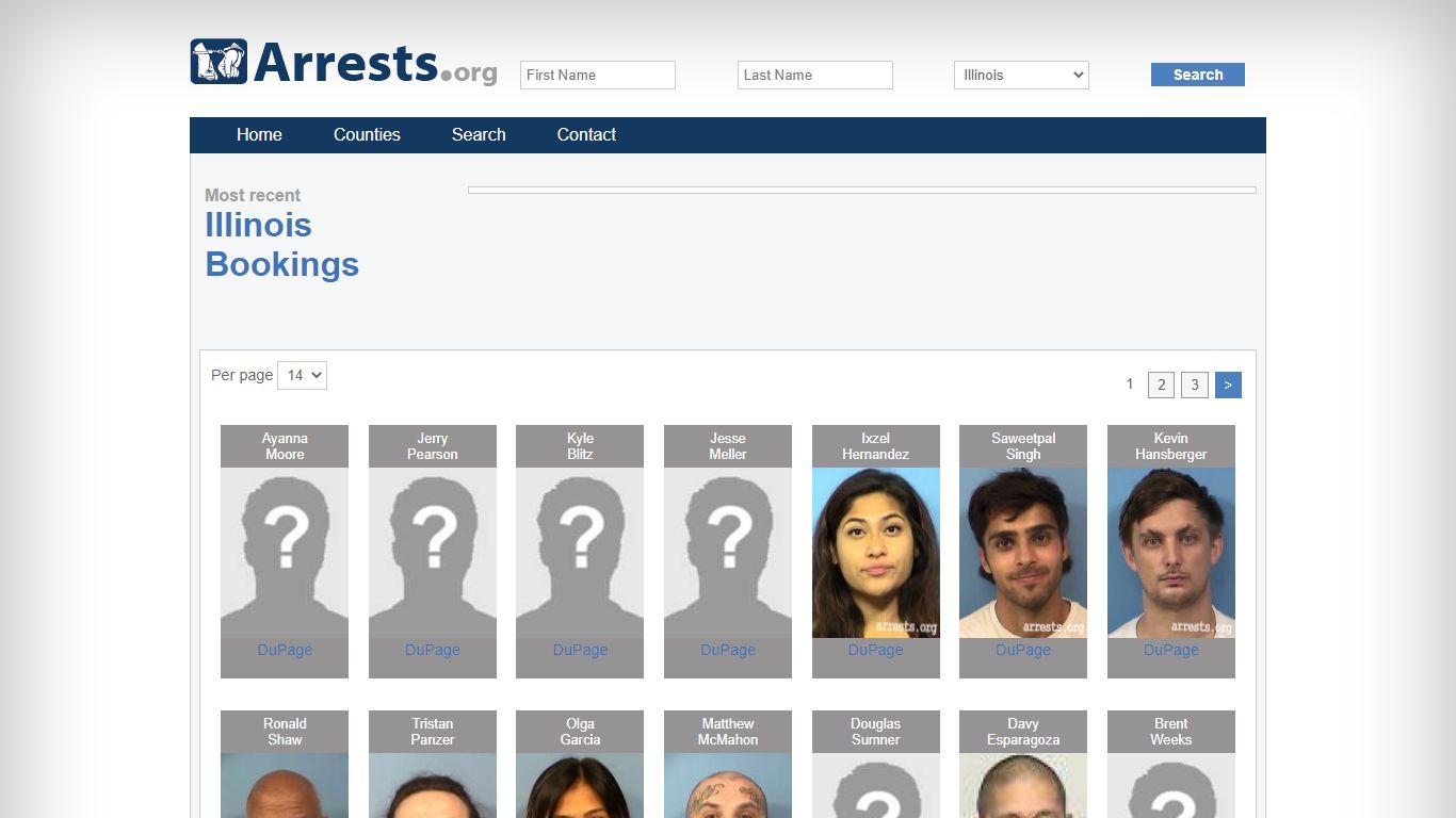 Illinois Arrests and Inmate Search